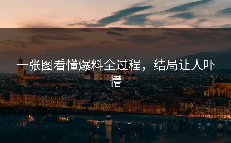 一张图看懂爆料全过程，结局让人吓懵