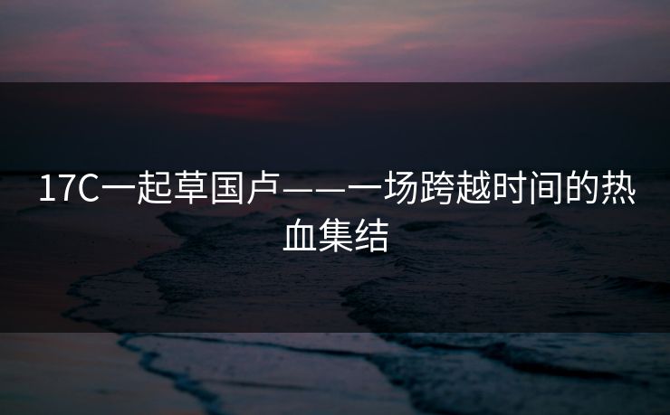 17C一起草国卢——一场跨越时间的热血集结